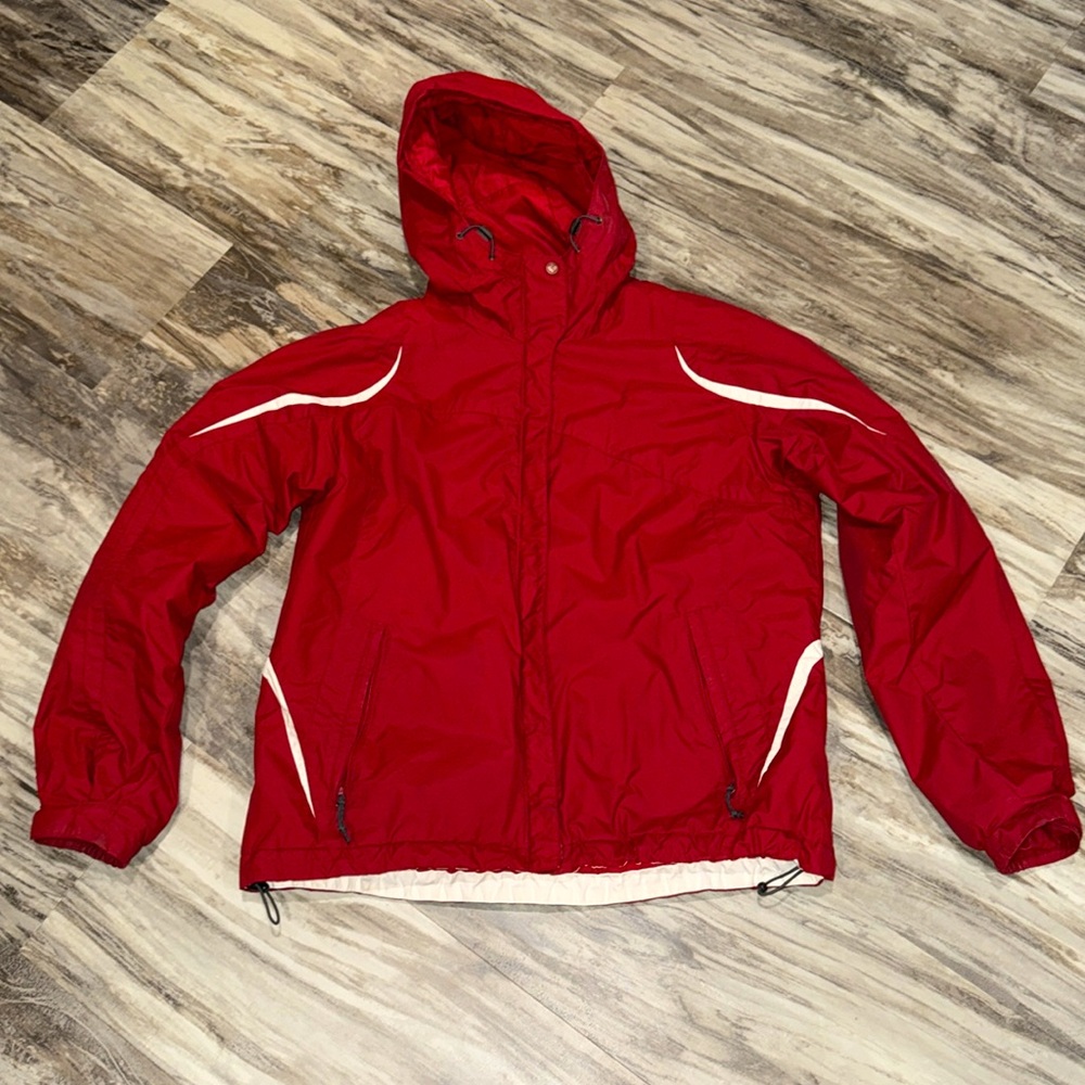 Columbia waterproof Coat Jacket Women’s Large Red Athletic Outdoor